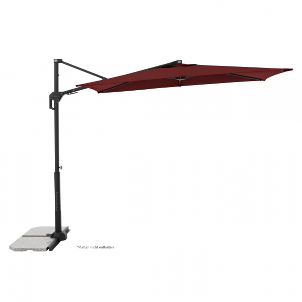 Doppler ACTIVE Pendel Green Edition City Rechteckiger Balkonschirm 240x135cm bordeaux