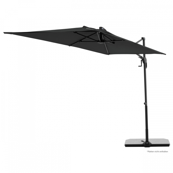 Doppler ACTIVE Pendel Green Edition City Rechteckiger Balkonschirm 240x135cm anthrazit