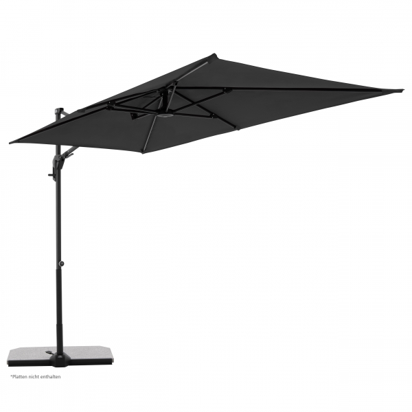 Doppler ACTIVE Pendel Green Edition City Rechteckiger Balkonschirm 240x135cm anthrazit
