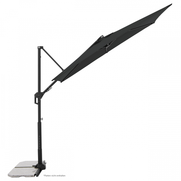 Doppler ACTIVE Pendel Green Edition City Rechteckiger Balkonschirm 240x135cm anthrazit