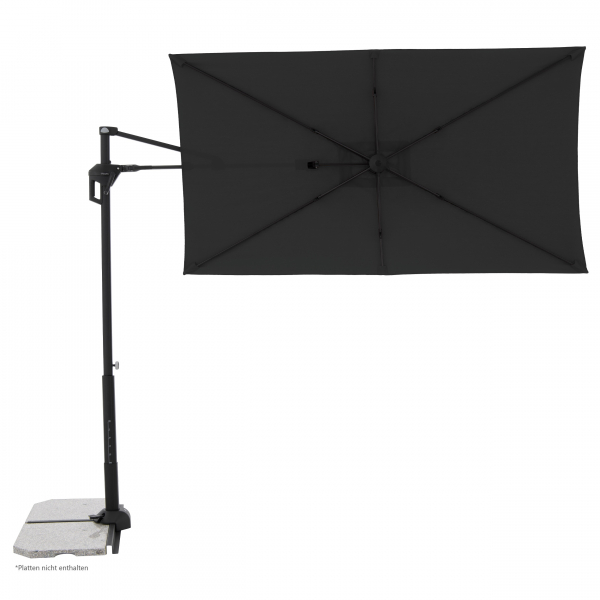 Doppler ACTIVE Pendel Green Edition City Rechteckiger Balkonschirm 240x135cm anthrazit
