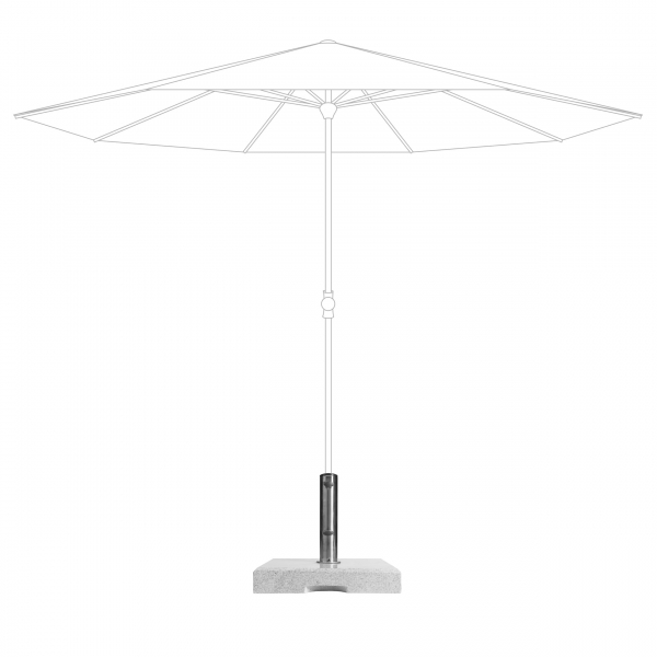 Doppler Granitsockel Schirmständer 40kg Griffmulden für Schirme bis 250cm
