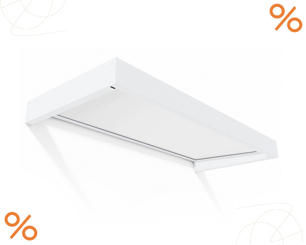 Palram-Canopia Tür Vordach SOPHIA 2150 (215x95x17cm) Weiß 4mm Weiß Opal
