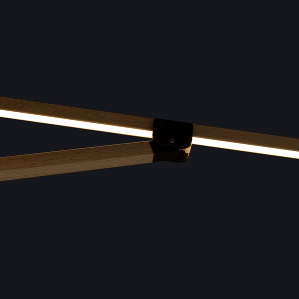 Doppler Premium Pendelschirm ALU WOOD XL ULTRA 400x300cm LED Greige