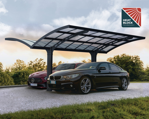 Palram-Canopia Carport Arizona Double Breeze Wings / Arch 5,8x5m Polycarbonat