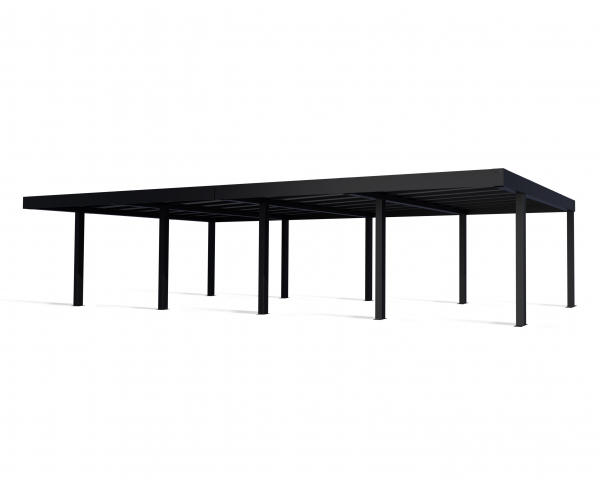 NEUHEIT Palram-Canopia Moderner Alu Doppel Carport OSLO 20x40 6x12m Polycarbonat