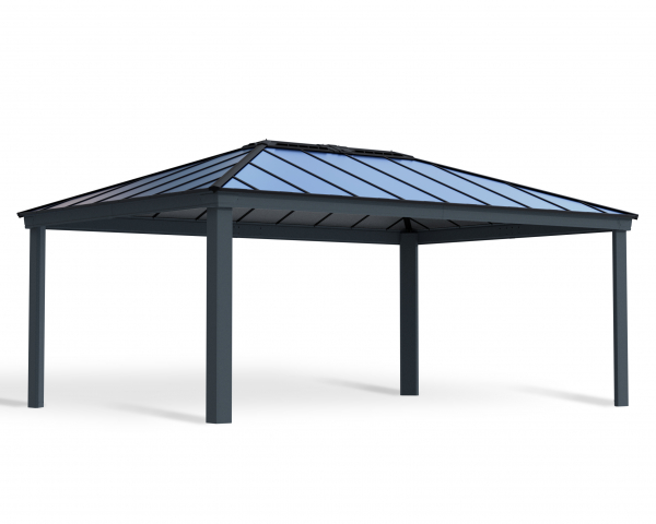 Palram-Canopia Carport COLORADO 4.3x6 (422x607cm) Alu grau 6mm Polycarbonat grau