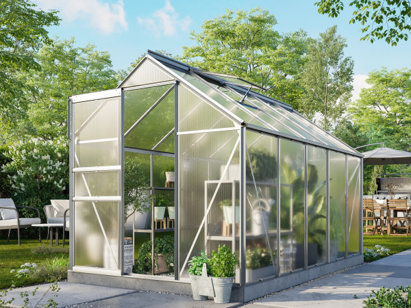 Vitavia Gewächshaus Comet 6200 4mm HKP BxTxH 195x321x197cm 6,2m² Alu eloxiert