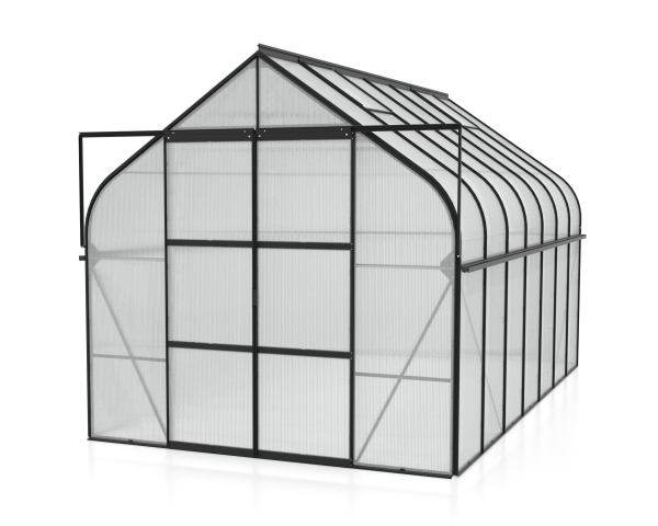 Vitavia Gewächshaus Diana 11500 4mm HKP BxTxH 264x445x255cm 11,5m² Alu schwarz