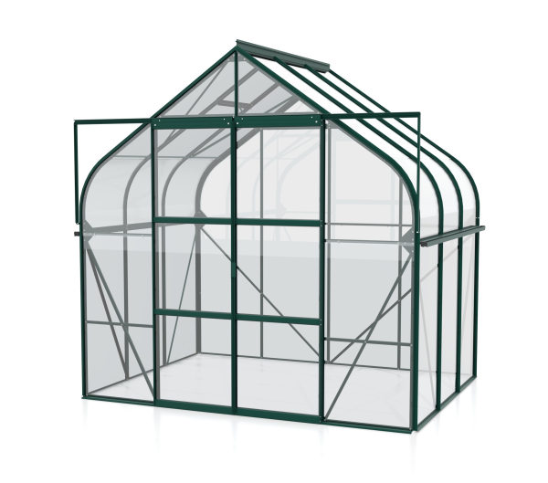 Vitavia Gewächshaus Diana 5000 ESG Glas BxTxH 264x195x255cm 5m² Alu smaragd