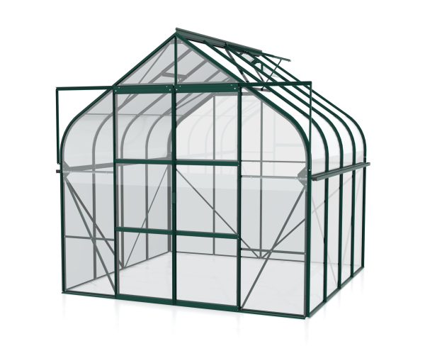 Vitavia Gewächshaus Diana 6700 ESG Glas BxTxH 264x258x255cm 6,7m² Alu smaragd