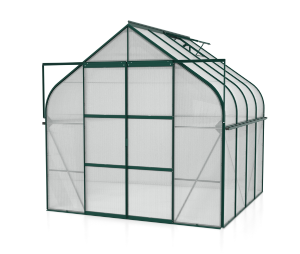 Vitavia Gewächshaus Diana 6700 4mm HKP BxTxH 264x258x255cm 6,7m² Alu smaragd