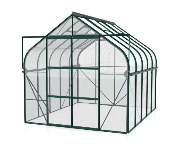 Vitavia Gewächshaus Diana 8300 ESG Glas BxTxH 264x321x255cm 8,3m² Alu smaragd