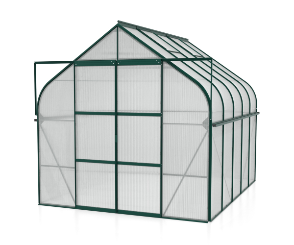 Vitavia Gewächshaus Diana 8300 4mm HKP BxTxH 264x321x255cm 8,3m² Alu smaragd