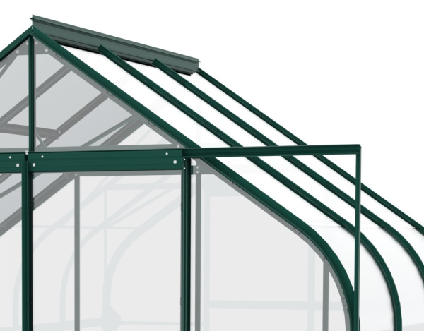 SET Vitavia Gewächshaus Diana 5000 ESG BxT 264x195cm smaragd + Fundamentsrahmen