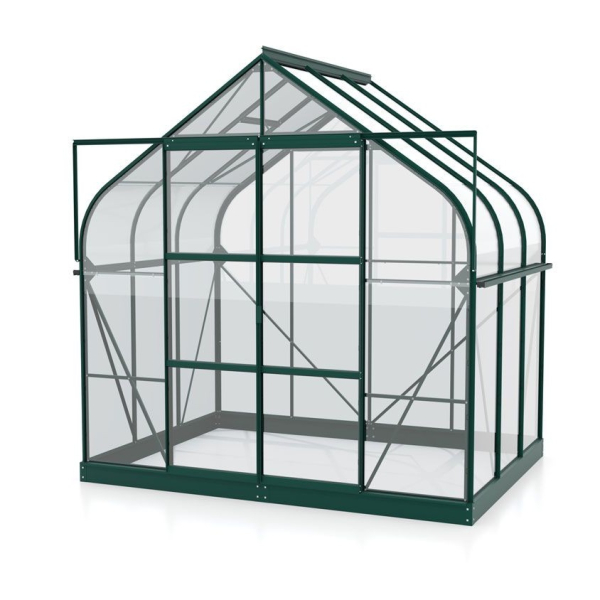 Vitavia Gewächshaus Diana 5000 ESG Glas BxTxH 264x195x255cm 5m² Alu smaragd