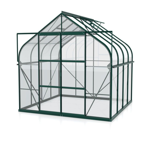 SET Vitavia Gewächshaus Diana 8300 ESG BxT 264x321cm smaragd + Fundamentsrahmen