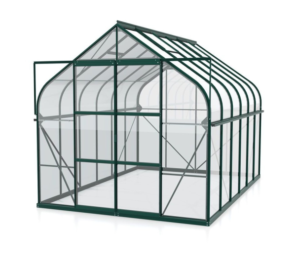 SET Vitavia Gewächshaus Diana 11500 ESG BxT 264x445cm smaragd + Fundamentsrahmen