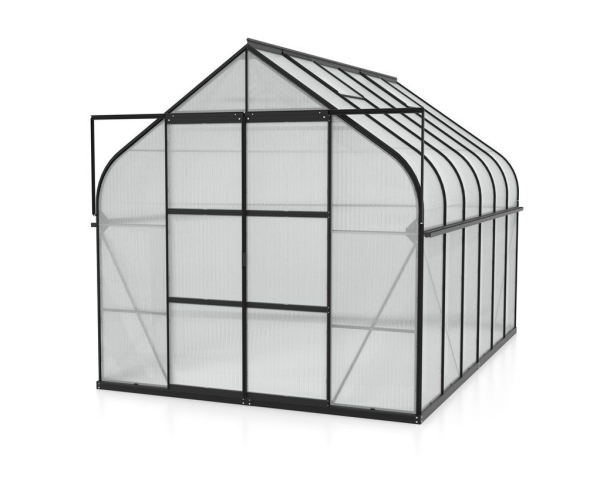 Vitavia Gewächshaus Diana 9900 4mm HKP BxTxH 264x383x255cm 9,9m² Alu schwarz
