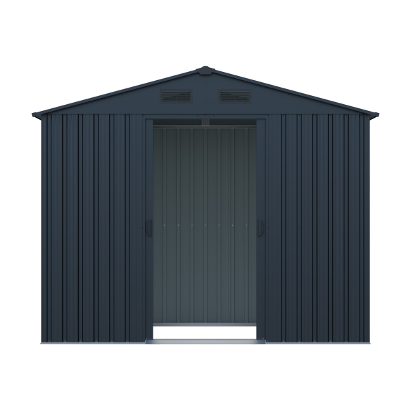 Preisgünstiges Metall Gerätehaus Basic 4㎡ L174xB236xH190cm Satteldach von Elmar Jung