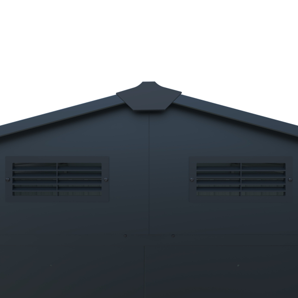 Preisgünstiges Metall Gerätehaus Basic 2,5㎡ L131xB194xH184cm Satteldach von Elmar Jung