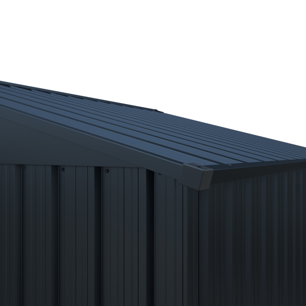 Preisgünstiges Metall Gerätehaus Basic 2,5㎡ L131xB194xH184cm Satteldach von Elmar Jung