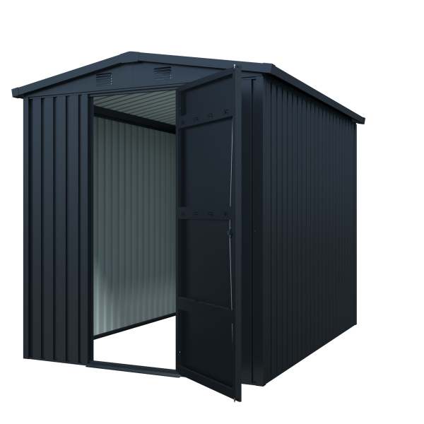 Premium Gerätehaus Basic Plus 4,4㎡ L239xB185xH197cm Satteldach abschließbar von Elmar Jung