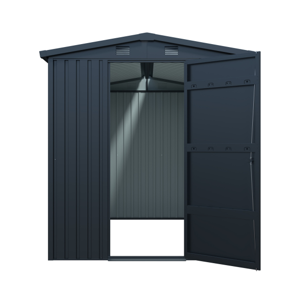 Premium Gerätehaus Basic Plus 4,4㎡ L239xB185xH197cm Satteldach abschließbar von Elmar Jung