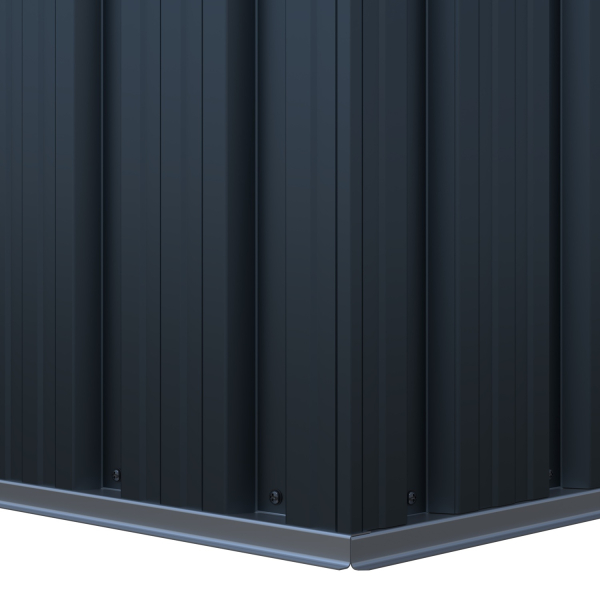 Preisgünstiges kleines Metall Gerätehaus Pultdach 1,7㎡ L110xB174xH174cm von Elmar Jung