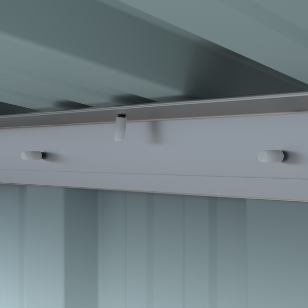 Preisgünstiges kleines Metall Gerätehaus Pultdach 1,7㎡ L110xB174xH174cm von Elmar Jung