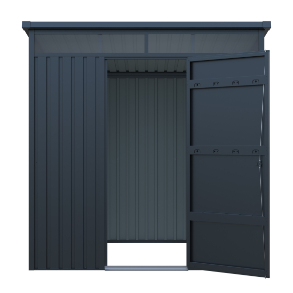 Premium Gerätehaus Skylight Plus 3㎡ L147xB197xH201cm Pultdach abschließbar von Elmar Jung