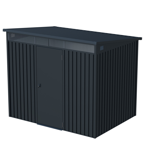 Premium Gerätehaus Skylight Plus 4,5㎡ L186xB237xH201cm Pultdach abschließbar von Elmar Jung