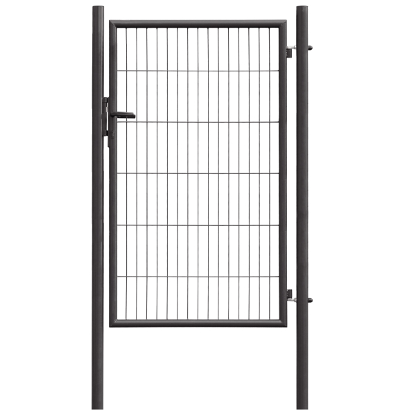 Elmar Jung Einzeltor Standard HxB 150x100cm runde Pfosten 60mm anthrazit