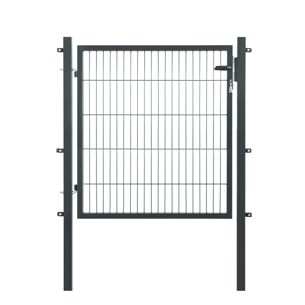 Elmar Jung Einzeltor Premium HxB 100x120cm eckige Pfosten 60/60 anthrazit