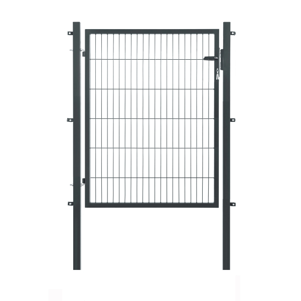 Elmar Jung Einzeltor Premium HxB 120x120cm eckige Pfosten 60/60 anthrazit