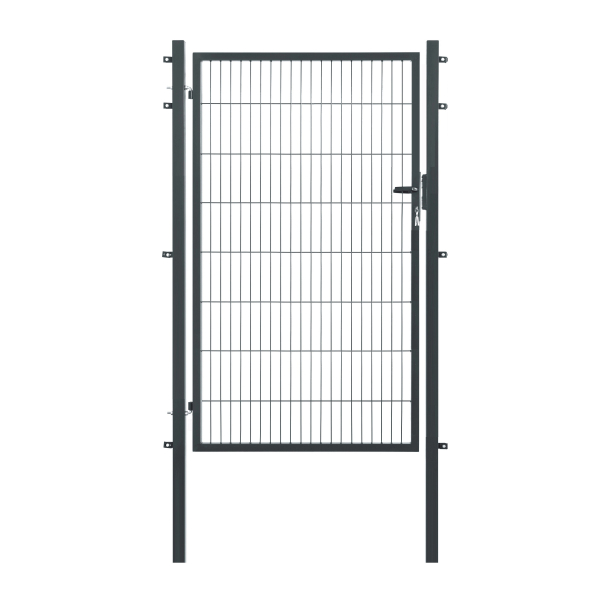 Elmar Jung Einzeltor Premium HxB 160x120cm eckige Pfosten 60/60 anthrazit