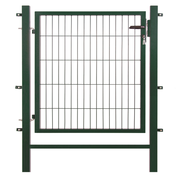 Elmar Jung Einzeltor Simple HxB 100x100cm eckige Pfosten 60/60 moosgrün - vormontiert