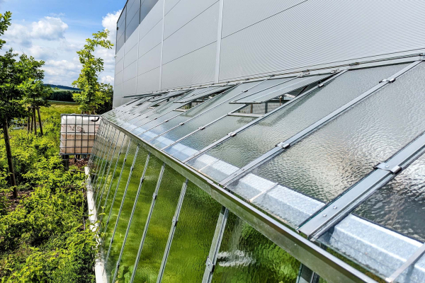 Vario Stabiles Stahl Anlehngewächshaus EMIL Nörpelglas Breite: 275cm Längen: 300-450-600-750cm