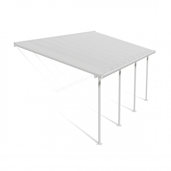 Palram-Canopia Terrassenüberdachung Feria 3x6 weiß TxB 295x610cm 8mm HKP