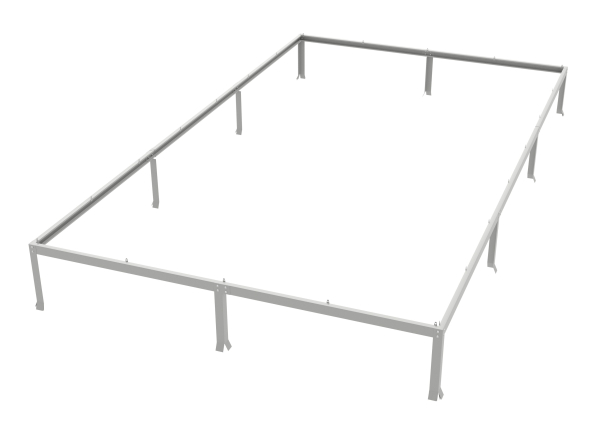 Vitavia Fundamentsrahmen für Modell 11500 LxBxH 441x254x6cm Stahlblech grau