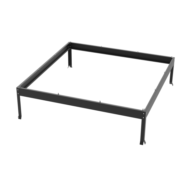 Vitavia Fundamentsrahmen für Modell 3800 LxBxH 192x192x12,5cm Stahlblech schwarz