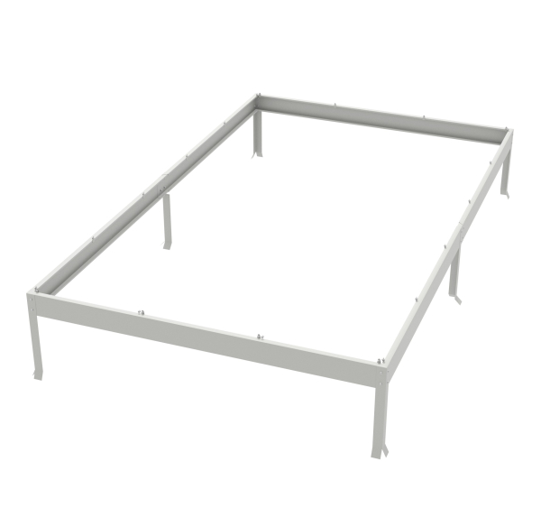 Vitavia Fundamentsrahmen für Modell 6200 LxBxH 317x192x12,5cm Stahlblech grau