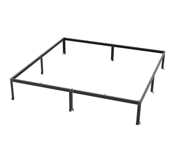 Vitavia Fundamentsrahmen für Modell 6700/7600 LxBxH 254x254x6cm Stahlblech schwarz