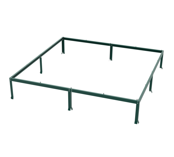 Vitavia Fundamentsrahmen für Modell 6700 LxBxH 254x254x6cm Stahlblech smaragd