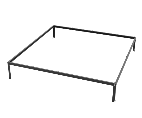 Vitavia Fundamentsrahmen für Modell 6700/7600 LxBxH 254x254x6cm Stahlblech schwarz