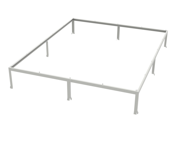 Vitavia Fundamentsrahmen für Modell 8300 LxBxH 317x254x6cm Stahlblech grau