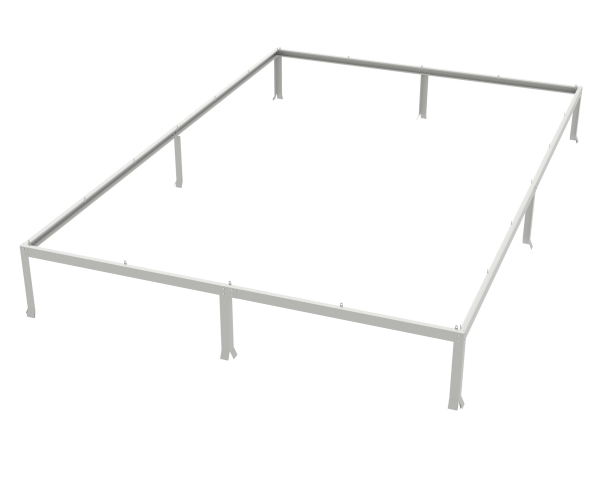 Vitavia Fundamentsrahmen für Modell 9900 LxBxH 379x254x6cm Stahlblech grau
