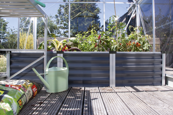 Vitavia Hochbeet Linus IN&OUT 401 S BxLxH 65x185x40cm, Zincalume® granit/alu