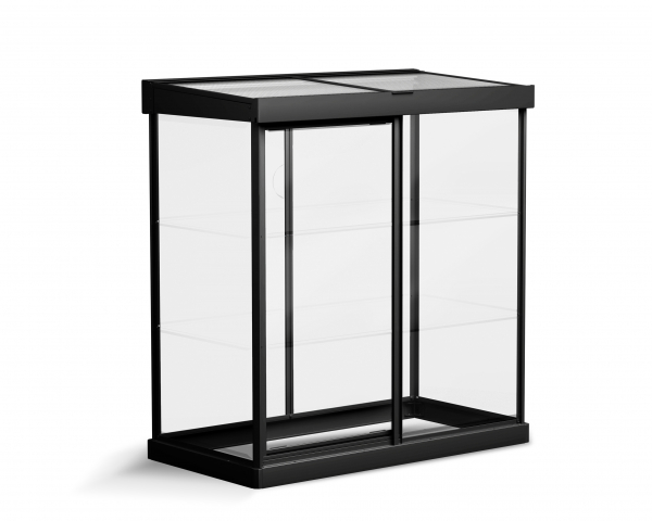 Palram-Canopia Mini Gewächshaus IVY LxBxH 64x124x150cm Alu Schwarz Polycarbonat