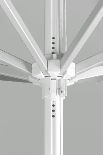 Schneider Gastro Marktschirm Jumbo 400cm Seilzug Stock 55mm wasserfest hellgrau